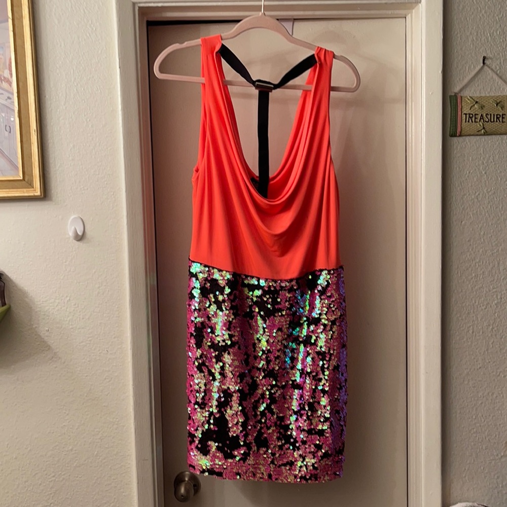 Bebe sequence mini dress